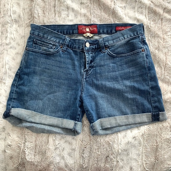 Lucky Brand Mujer Lucky Brand Pantalón Corto De Lino Con Lazo Frontal Para Mujer Lucky Brand Pantalones